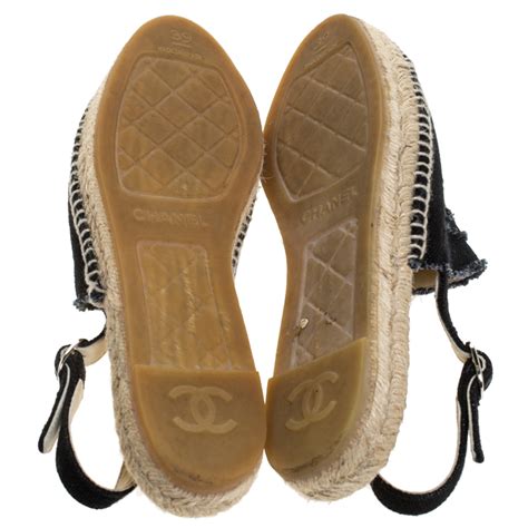 chanel espadrilles slingback|chanel espadrilles.